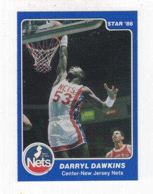 STAR '86 BASKETBALL 1985-86 LIFEBUOY DARRYL DAWKINS NEW JERSEY NETS #5