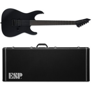 ESP LTD M-HT Black Metal Black Satin Electric Guitar + Hard Case MHT - New