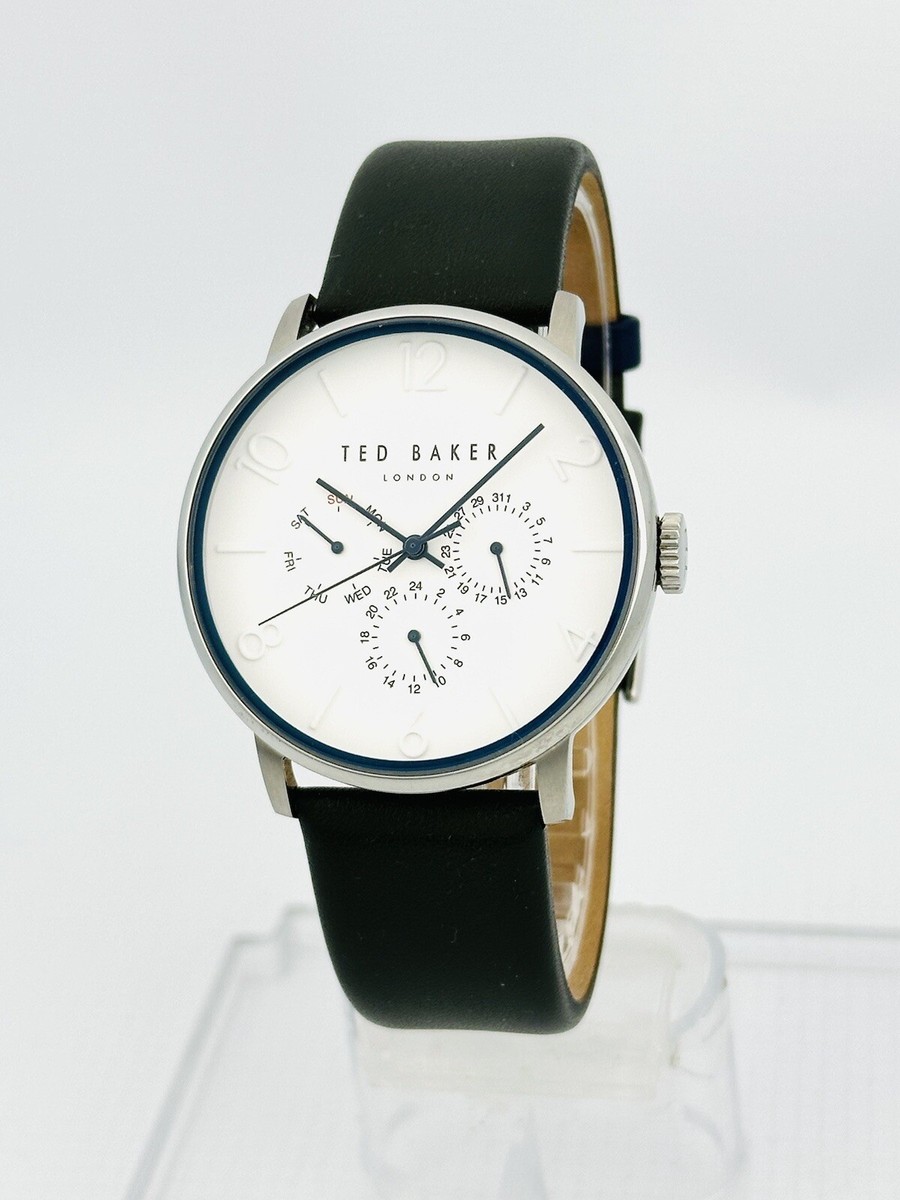 Ted Baker TE10029567 Multifunction White Blue Accent Hands Leather