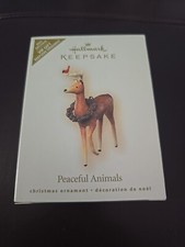 Hallmark Keepsake Ornament 2007 Peaceful Animals Cardinal Deer Buck Ornament KE