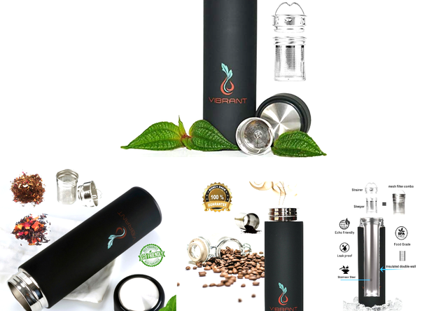 vibrant tea infuser bottle