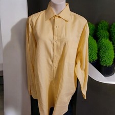 Daniel Crewieux Collection Henry Shirt Size 17.5 35 Yellow