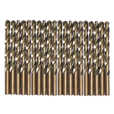 Drillforce 20PCS 1/8" Cobalt Drill Bit Set HSS M35 Jobber Length Metal Drill Bit