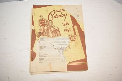 Original 1944-53 Indian 74 and Dispatch Tow Parts Price List Catalog - C45A