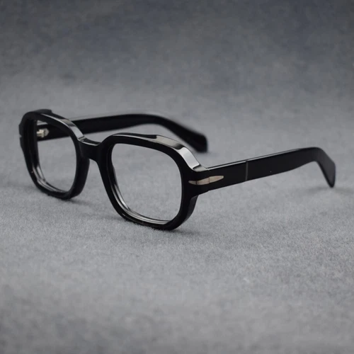 Acetat Dicke Vintage Brillenfassung Handgefertigt Eckig Herren Brille Brillengestell Unisex - Bild 22 von 42