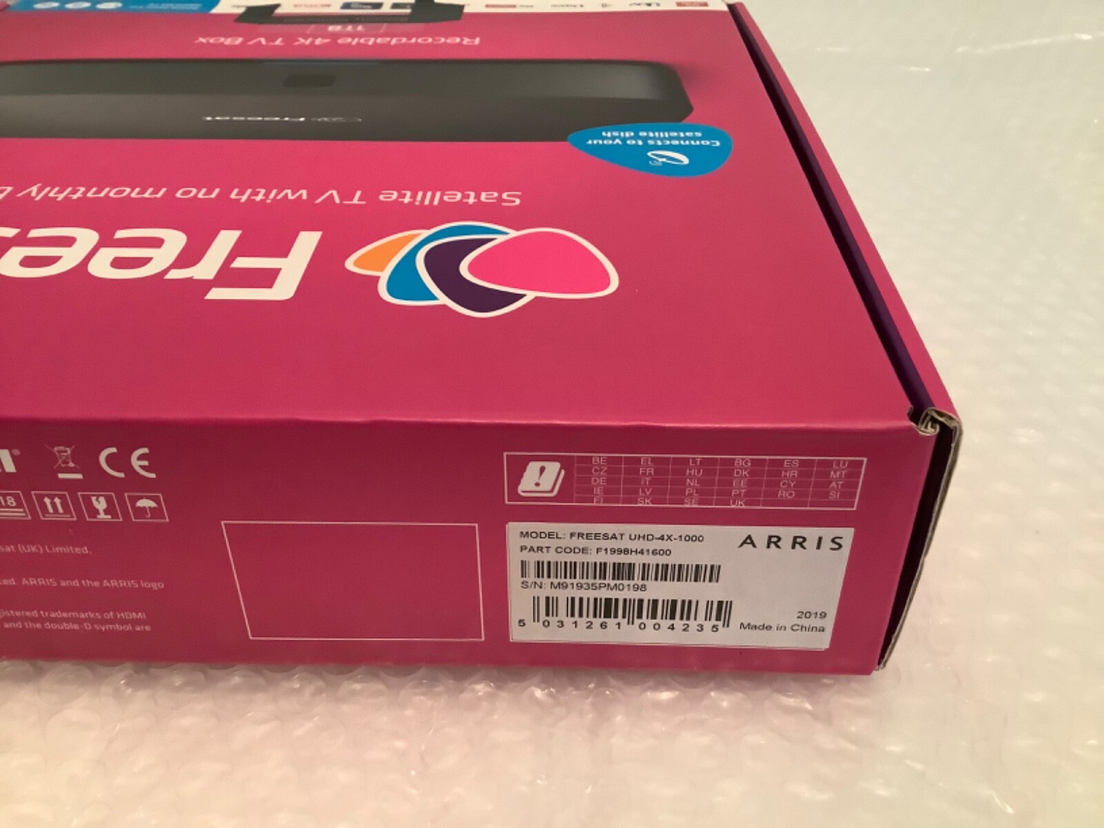 FREESAT BOX UHD SMART 4K PVR 1TB SET TOP BOX FREE TO AIR TV RECORDABLE