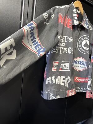 Supreme Thrasher Worker jacket Medium Grey | eBay