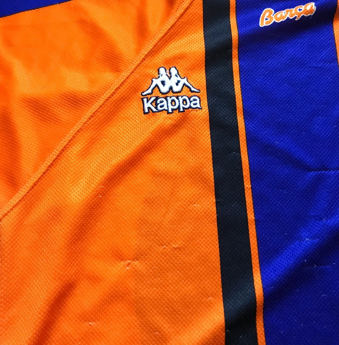 [新品・タグ付き] 96/97 バルセロナ　Kappa 復刻モデル　アウェーユニ 新品・タグ付き] 96/97 バルセロナ Kappa 復刻モデル アウェー
