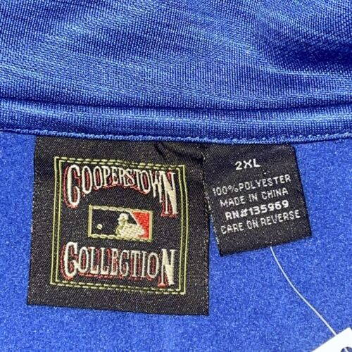 Majestic Cooperstown Collection Brooklyn Dodgers Full Zip Warm Up Jacket 2XL - Picture 3 of 5
