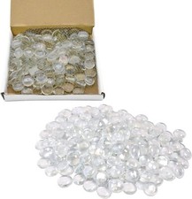 Sassolini Decorativi per Vasi, Acquario & Aiuole(Ciottoli Trasparenti: 75 Pezzi)