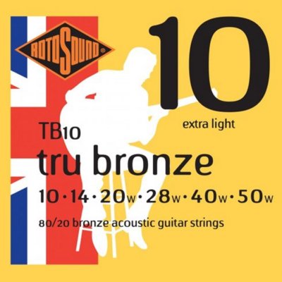 Rotosound TB10 Tru Bronze 80/20 Akustiksaiten 10-50