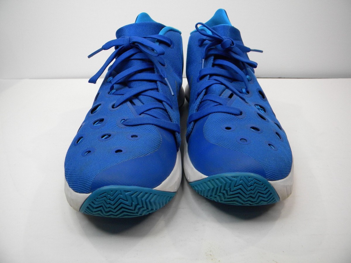 Nike Mens Zoom Hyperquickness TB Basketball Shoes 749883-404 Royal Blue Size 15 Nike Zoom Hyperquickness Basketball Shoes - Black/Game Royal  main image 4
