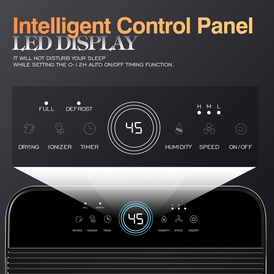 AIRPLUS Dehumidifier 25L/D For Basements, Large Rooms, Bathrooms Dryer