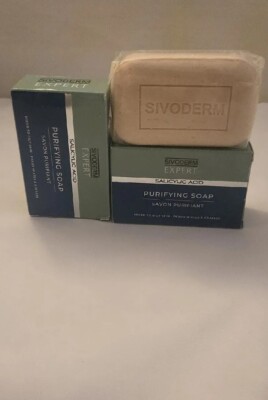 2×SIVODERM EXPERT Face & Body Purifying Soap 100g 3.53oz 