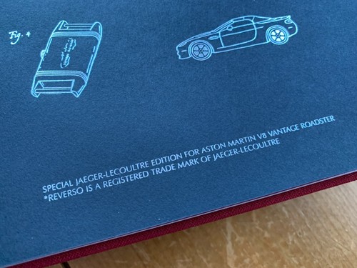 Dealer Only Jaegar lecoultre Reverso Aston Martin V8 Vantage Vantage Promo Book - Picture 11 of 11