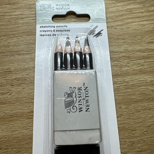 Winsor & Newton Pencils Sketching Pencils (4) New Drawing Charcoal And Graphite - Picture 2 of 4