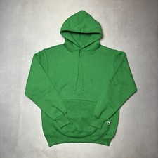 Vintage Russell Athletic Green Pullover Hoodie Size M Made in USA
