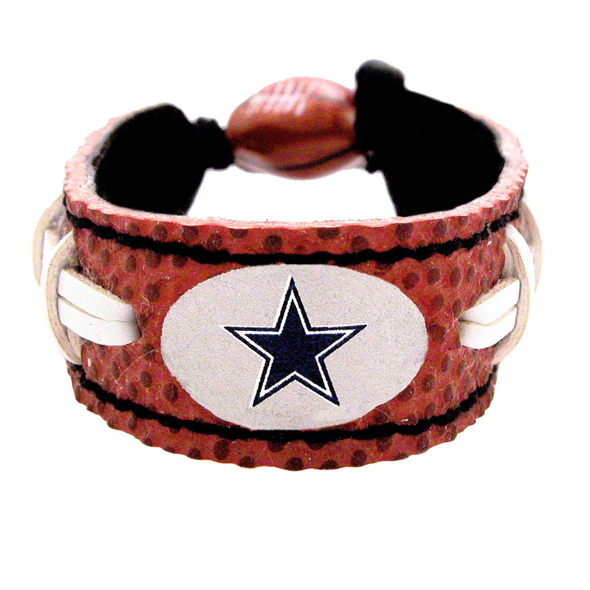 Brand New NFL Dallas Cowboys Classic Genuine Football Leather Bracelet