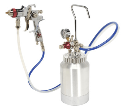Sealey HVLP-79/P HVLP Pressure Pot System with Spray Gun & Hoses 1.7mm