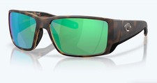 Costa Del Mar Blackfin PRO Tortoise / Green Mirror Polarized Glass 580G - NEW