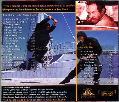 Jerry Fielding "BRING ME THE HEAD OF ALFREDO GARCIA" score Intrada CD SEALED - Bild 2 von 2