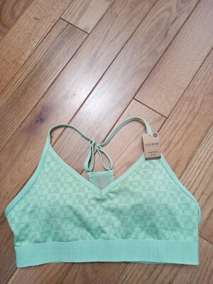 Victorias Secret PINK Active Ultimate Lined Removable Pads Logo Sport Bra M, New