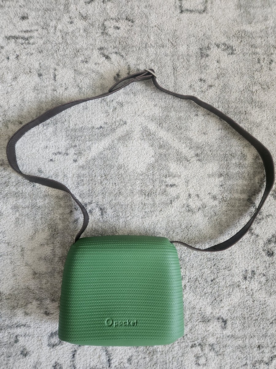 O Pocket Bag Italy Green Purse Cross Body O Bag Slide Rubber | eBay