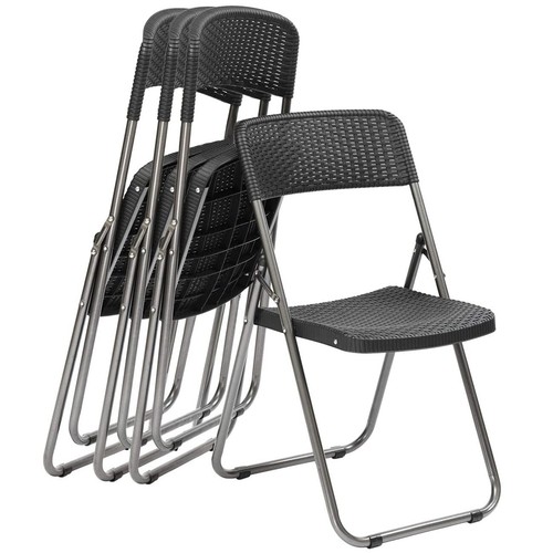 4er Set Klappstuhl Gartenstuhl Campingstuhl Campingstuhl Balkonstühle Terrasse - Bild 7 von 7