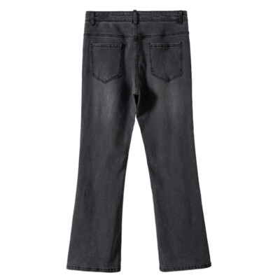 Jeans Homme Patte D'éléphant évasé Rétro 70s - Slim Bootcut, Taille Moyenne 88.9cm