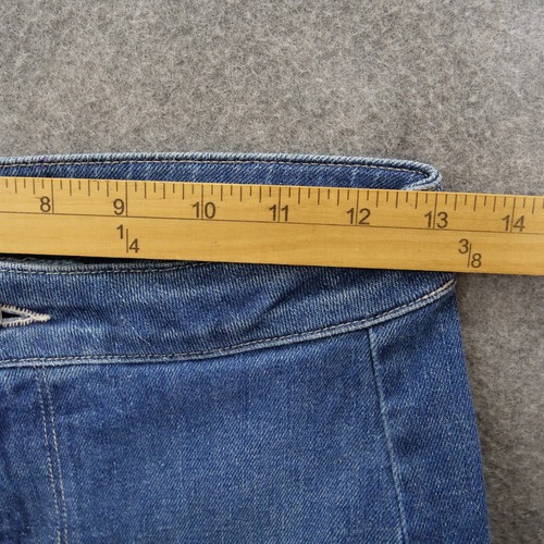 RTA Jeans Womens 24 Blue Carlota Braided High Waist Straight Zip Fly Medium Wash - Picture 12 of 17