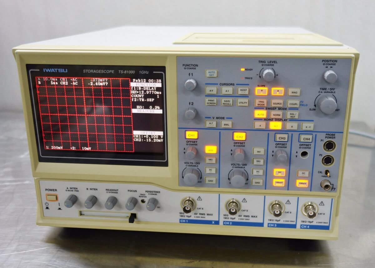 IWATSU TS-81000 STORAGESCOPE 1GHz ANALOG STORAGE IWATSU TS-81000 STORAGESCOPE 1GHz ANALOG STORAGE