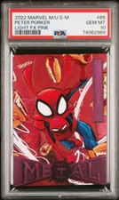 2022 Marvel Metal Universe Spiderman Peter Porker Light FX Pink #65 /75 PSA 10