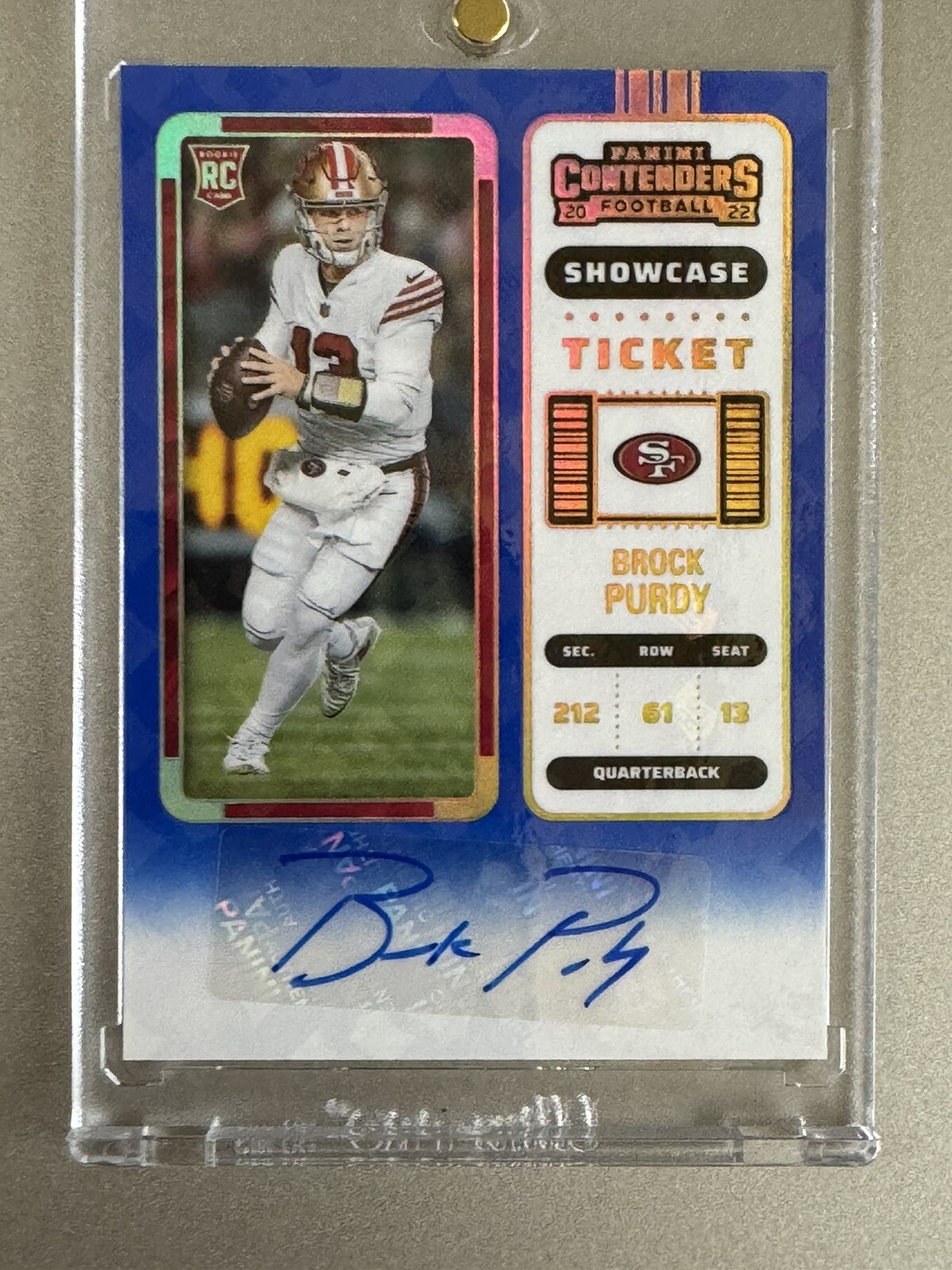 2022 Contenders Brock Purdy RC " SHOWCASE " Auto #263