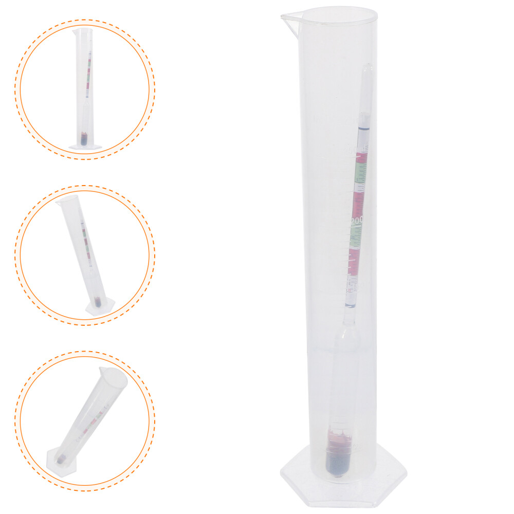 Triple Scale Alcohol Hydrometer and Test Cylinder for Home Brew Beer
