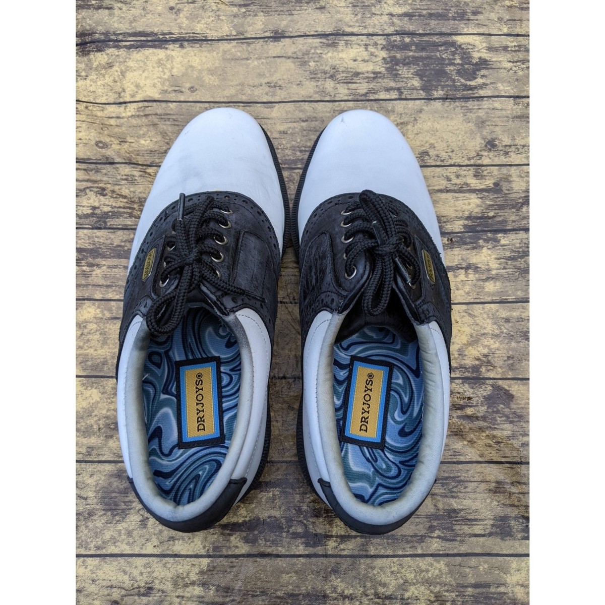 JOY　11点 FootJoy DryJoys Golf Shoes Spikes 53711 Sz 7 | eBay