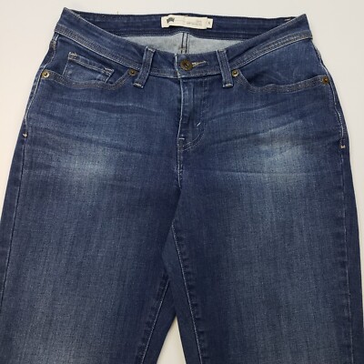 Levi's 529 Curvy Jeans Stretch Low Rise 8 - W29 L32 Damen Blau Regular Skinny