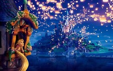 Disney verworrene Prinzessin Cartoon Film gro&szlig;es gerahmtes Wandbild Leinwandbild 20x30"