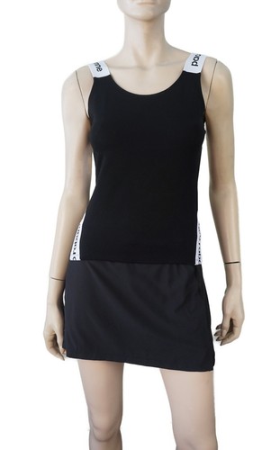 PACO RABANNE ACTIVEWEAR sz L Black Logo Tape Tank Top NEW WITH TAGS - Picture 5 of 6
