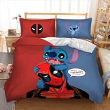 Lilo&Stitch Cartoon Duvet Cover Bedding Set Single Double King Size Pillow Cases