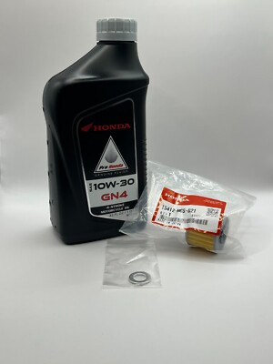 2022 + Honda Grom Motorcycle Oil Change Kit OEM Honda Parts Filter Crush Washer