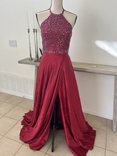 Sherri Hill Prom Dress Beaded Top Slit Skirt