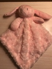 Blankets  Beyond Pink Bunny NUNU Rosette Swirl Baby Lovey Security Blanket