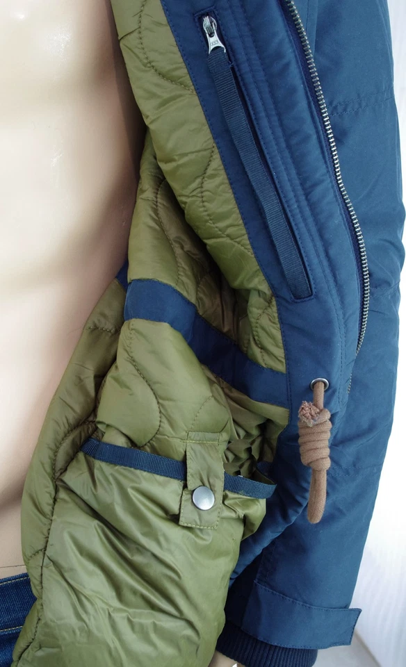 JACK & JONES Jacket Parka Navy Blue Man Michigan Parka Jacket Navy 12123585 - Image 4 of 4