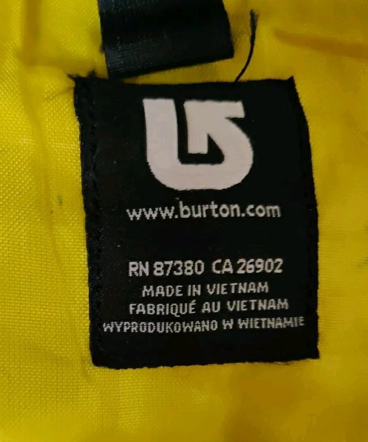 burton checkered snowboard skateboard carry straps laptop sleeve adult 