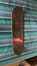 Supreme planche de skateboard nue deck noir rouge blanc avec logo Supreme