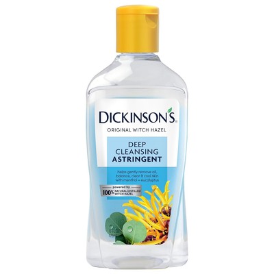 Dickinson's Enhanced Witch Hazel Deep Cleansing Astringent, Menthol and Eucal...