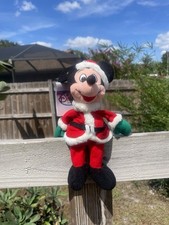 Disney Mickey Mouse Santa Mini Bean Bag Plush Holiday Store Exclusive
