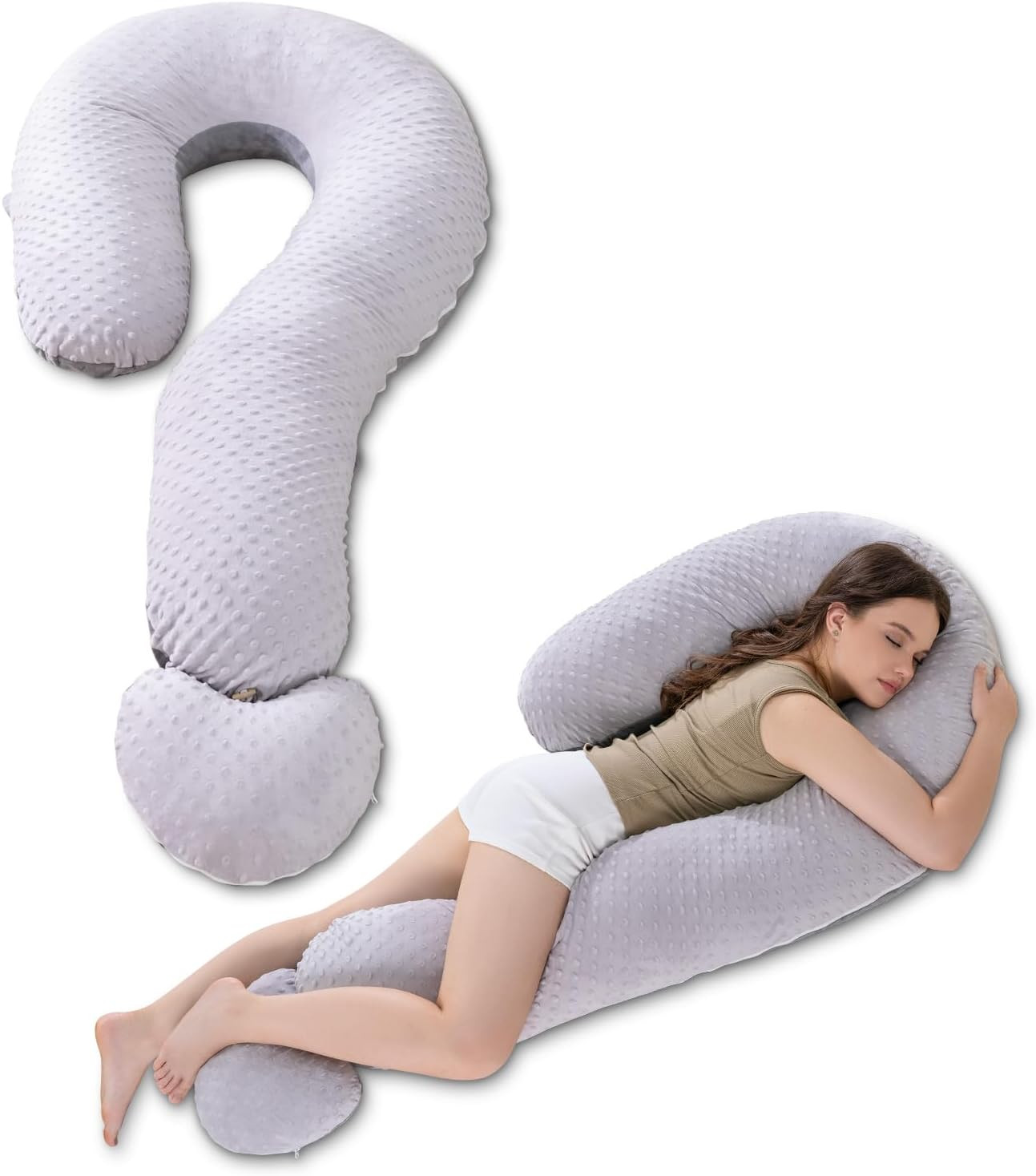 For Adults & Couples, Dual-sided Velvet Long Bolster P