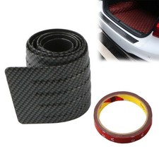 104x8.5cm Carbon Fiber Car Door Sill Protector | Anti-Scratch Bumper Strip UK