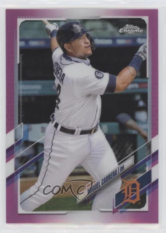 2021 Topps Chrome Pink Refractor Miguel Cabrera #10 14ll